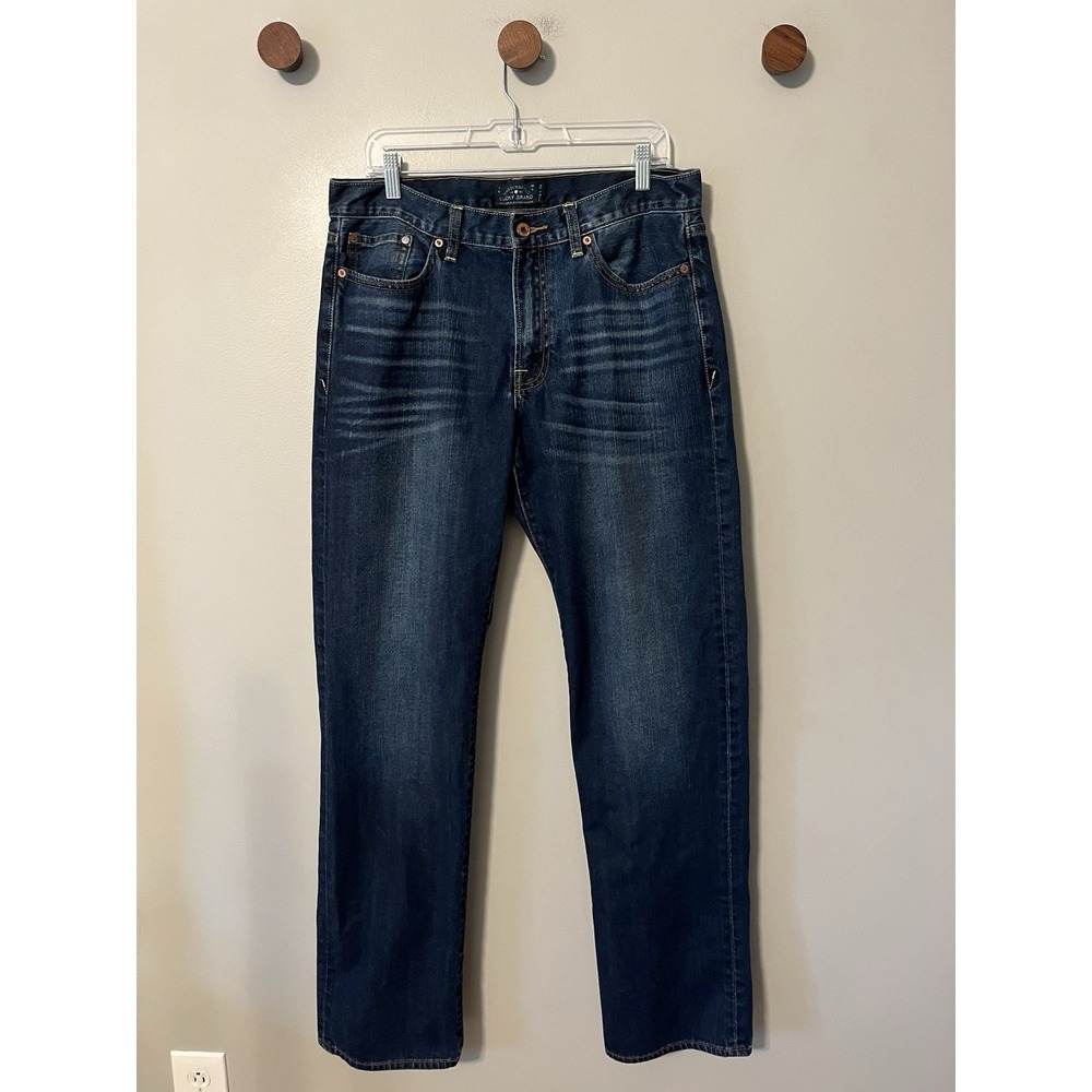 Lucky Brand 363 Vintage Straight Jeans Men's 34x34 (actual inseam 33.5") Blue